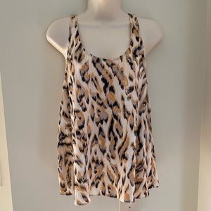 RORY BECA Rayon Georgette Sleeveless Top, Size M